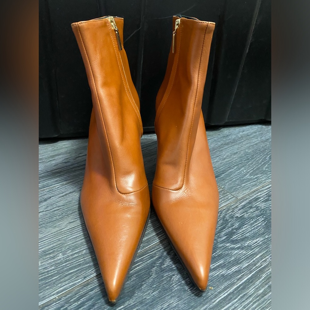 Never worn leather Dolce & Gabbana booties. 3” heel